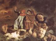 The Bark of Dante (Dante and Virgil in Hell) (mk09) Eugene Delacroix